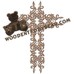 Cross #5 fretwork scroll saw pattern | The Wooden Teddy Bear