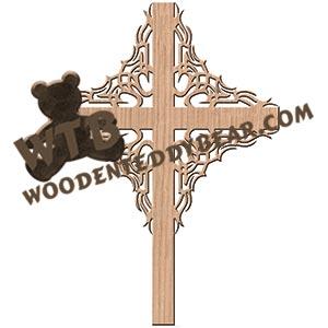 Cross #11 fretwork scroll saw pattern | The Wooden Teddy Bear