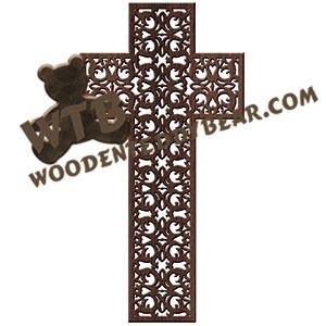 Cross #14 fretwork scroll saw pattern | The Wooden Teddy Bear