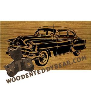 54 Chevy Sedan 2-Door advanced fretwork scroll saw pattern | The Wooden Teddy Bear