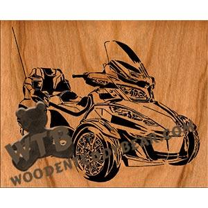 Can Am Spyder RT advanced fretwork scroll saw pattern | The Wooden Teddy Bear