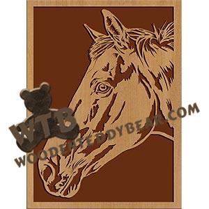 Horse #4 fretwork scroll saw pattern | The Wooden Teddy Bear