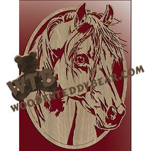 Horse #5 fretwork scroll saw pattern | The Wooden Teddy Bear