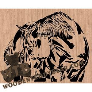 Horse Curled |  Advanced Fretwork Scroll Saw Pattern | Wooden Teddy Bear