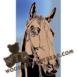 Horse Face |  Advanced Fretwork Scroll Saw Pattern | Wooden Teddy Bear