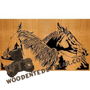 Horse Love |  Advanced Fretwork Scroll Saw Pattern | Wooden Teddy Bear