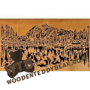 Landscape |  Advanced Fretwork Scroll Saw Pattern | Wooden Teddy Bear