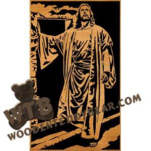 Christ |  Advanced Fretwork Scroll Saw Pattern | Wooden Teddy Bear