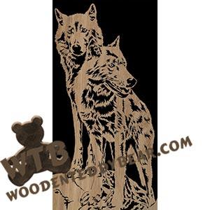Wolf Duo |  Advanced Fretwork Scroll Saw Pattern | Wooden Teddy Bear