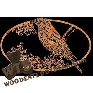 Wren Oval |  Advanced Fretwork Scroll Saw Pattern | Wooden Teddy Bear