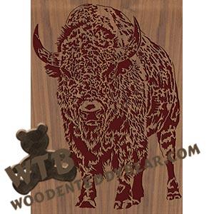 Buffalo - Advanced | Fretwork Scroll Saw Pattern | Wooden Teddy Bear