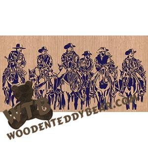 Cowboys - Advanced | Fretwork Scroll Saw Pattern | Wooden Teddy Bear