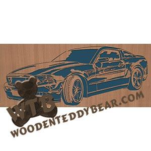 Ford Mustang - Advanced | Fretwork Scroll Saw Pattern | Wooden Teddy Bear