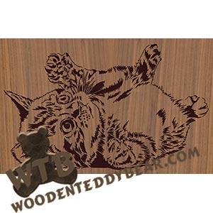 Kitten #2 - Advanced | Fretwork Scroll Saw Pattern | Wooden Teddy Bear