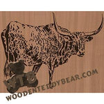 Longhorn - Advanced | Fretwork Scroll Saw Pattern | Wooden Teddy Bear