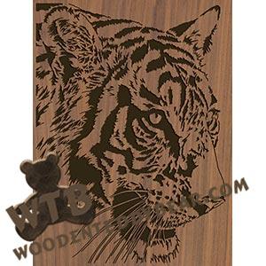 Tiger #2 - Advanced | Fretwork Scroll Saw Pattern | Wooden Teddy Bear