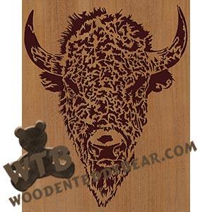 Buffalo Head - Advanced | Fretwork Scroll Saw Pattern | Wooden Teddy Bear