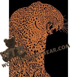 Leopard & Tree - Advanced | Fretwork Scroll Saw Pattern | Wooden Teddy Bear