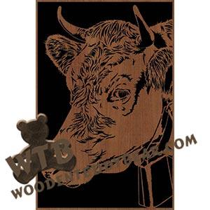 Cow - Advanced | Fretwork Scroll Saw Pattern | Wooden Teddy Bear