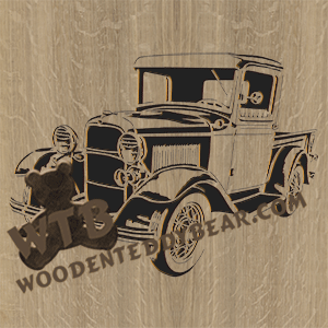 1932 Ford Truck - Advanced | Fretwork Scroll Saw Pattern | Wooden Teddy Bear