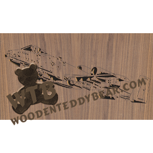 A-10 #2 - Advanced | Fretwork Scroll Saw Pattern | Wooden Teddy Bear