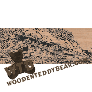 Mega Train #2 - Advanced | Fretwork Scroll Saw Pattern | Wooden Teddy Bear