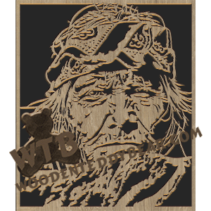 Nez Perce Elder - Advanced | Fretwork Scroll Saw Pattern | Wooden Teddy Bear