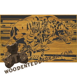 Bull & Fallen Rider - Advanced | Fretwork Scroll Saw Pattern | Wooden Teddy Bear