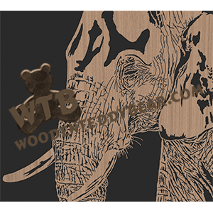 Elephant #3 - Advanced | Fretwork Scroll Saw Pattern | Wooden Teddy Bear