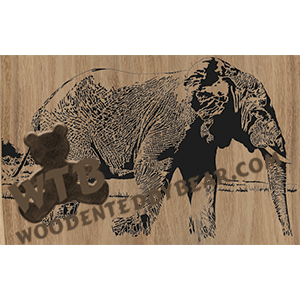 Elephant Walking - Advanced | Fretwork Scroll Saw Pattern | Wooden Teddy Bear