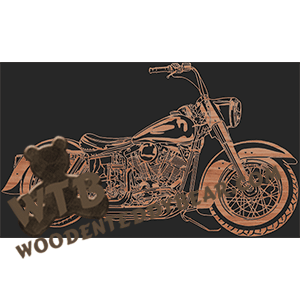 Fretwork Motorcycle #2 - Advanced | Fretwork Scroll Saw Pattern | Wooden Teddy Bear