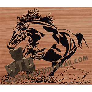 Restless Horse - Advanced | Fretwork Scroll Saw Pattern | Wooden Teddy Bear