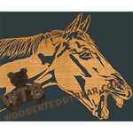 Horse Showing Teeth - Advanced | Fretwork Scroll Saw Pattern | Wooden Teddy Bear