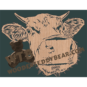 In Your Face Cow - Advanced | Fretwork Scroll Saw Pattern | Wooden ...
