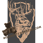 Buck in Arrowhead - Advanced | Fretwork Scroll Saw Pattern | Wooden Teddy Bear