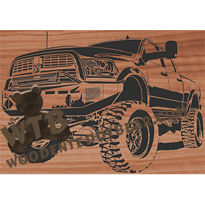 Off Road Truck - Dodge Ram - Advanced | Fretwork Scroll Saw Pattern | Wooden Teddy Bear