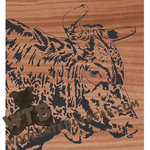 Rodeo Bull - Advanced | Fretwork Scroll Saw Pattern | Wooden Teddy Bear