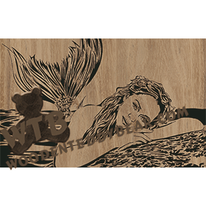 Mermaid - Advanced | Fretwork Scroll Saw Pattern | Wooden Teddy Bear
