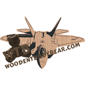 Military Aircraft #2 - Advanced | Fretwork Scroll Saw Pattern | Wooden Teddy Bear