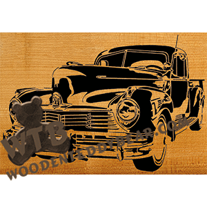 1946 Hudson Pickup Truck - Advanced | Fretwork Scroll Saw Pattern | Wooden Teddy Bear