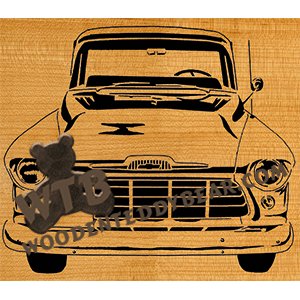 1956 Chevy Pickup Truck - Advanced | Fretwork Scroll Saw Pattern | Wooden Teddy Bear