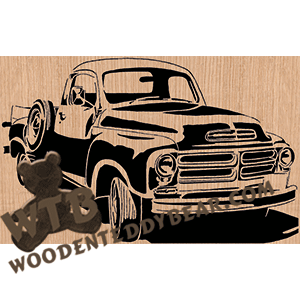 1954 Studebaker Pickup Truck - Advanced | Fretwork Scroll Saw Pattern | Wooden Teddy Bear