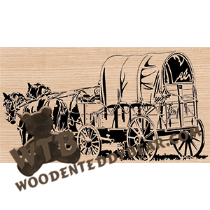 Wagon & Horses - Advanced | Fretwork Scroll Saw Pattern | Wooden Teddy Bear