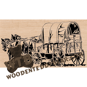 wooden cart silhouette