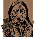 Dakota Chief Sitting Bull #1 - Advanced | Fretwork Scroll Saw Pattern | Wooden Teddy Bear