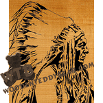 Dakota Chief Sitting Bull #2 - Advanced | Fretwork Scroll Saw Pattern | Wooden Teddy Bear