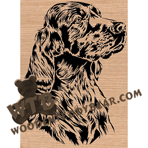 Irish Setter - Advanced | Fretwork Scroll Saw Pattern | Wooden Teddy Bear