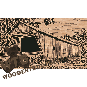 Covered Bridge #1 - Advanced | Fretwork Scroll Saw Pattern | Wooden Teddy Bear