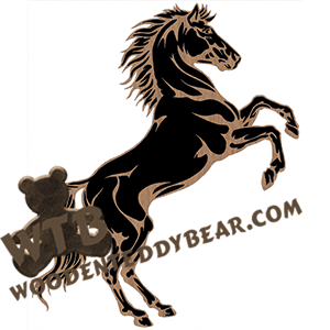 Horse Rearing | Fretwork Scroll Saw Pattern | Wooden Teddy Bear