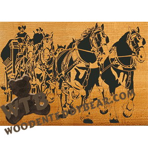 Stagecoach - Advanced | Fretwork Scroll Saw Pattern | Wooden Teddy Bear